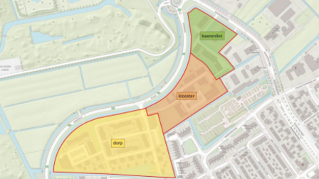 De wijk zal straks bestaan uit een deel ‘dorp’ dat aansluit bij de bestaande wijk Cronenburgh. Een deel ‘klooster’, het deel dat grenst aan de gemeentelijke begraafplaats. En een deel ‘boerenlint’ dat aansluit op uitstraling van bebouwing aan de Rijksstraatweg. 